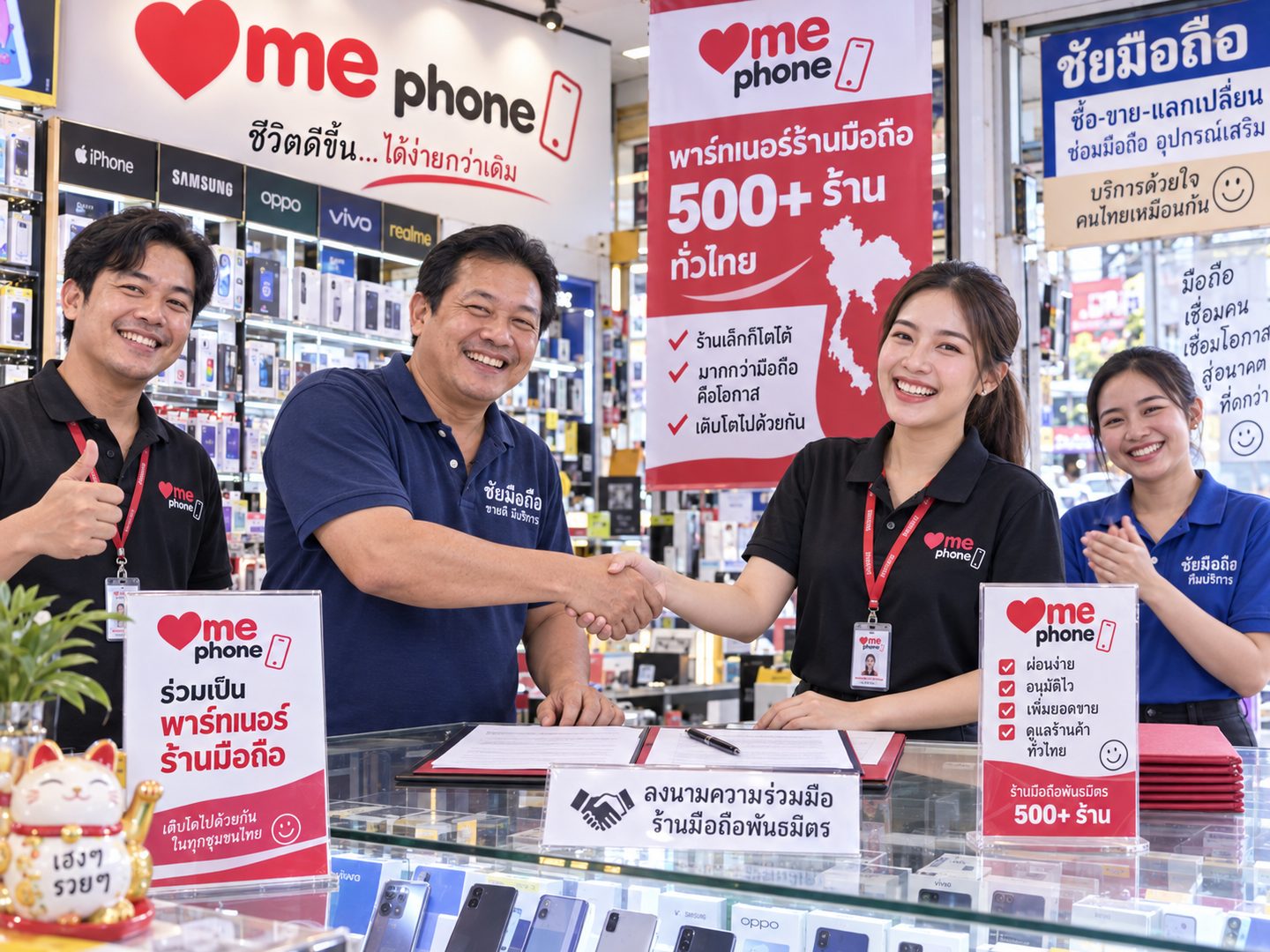 ร้านมือถือเซ็นสัญญาเป็นพาร์ทเนอร์กับ ME PHONE